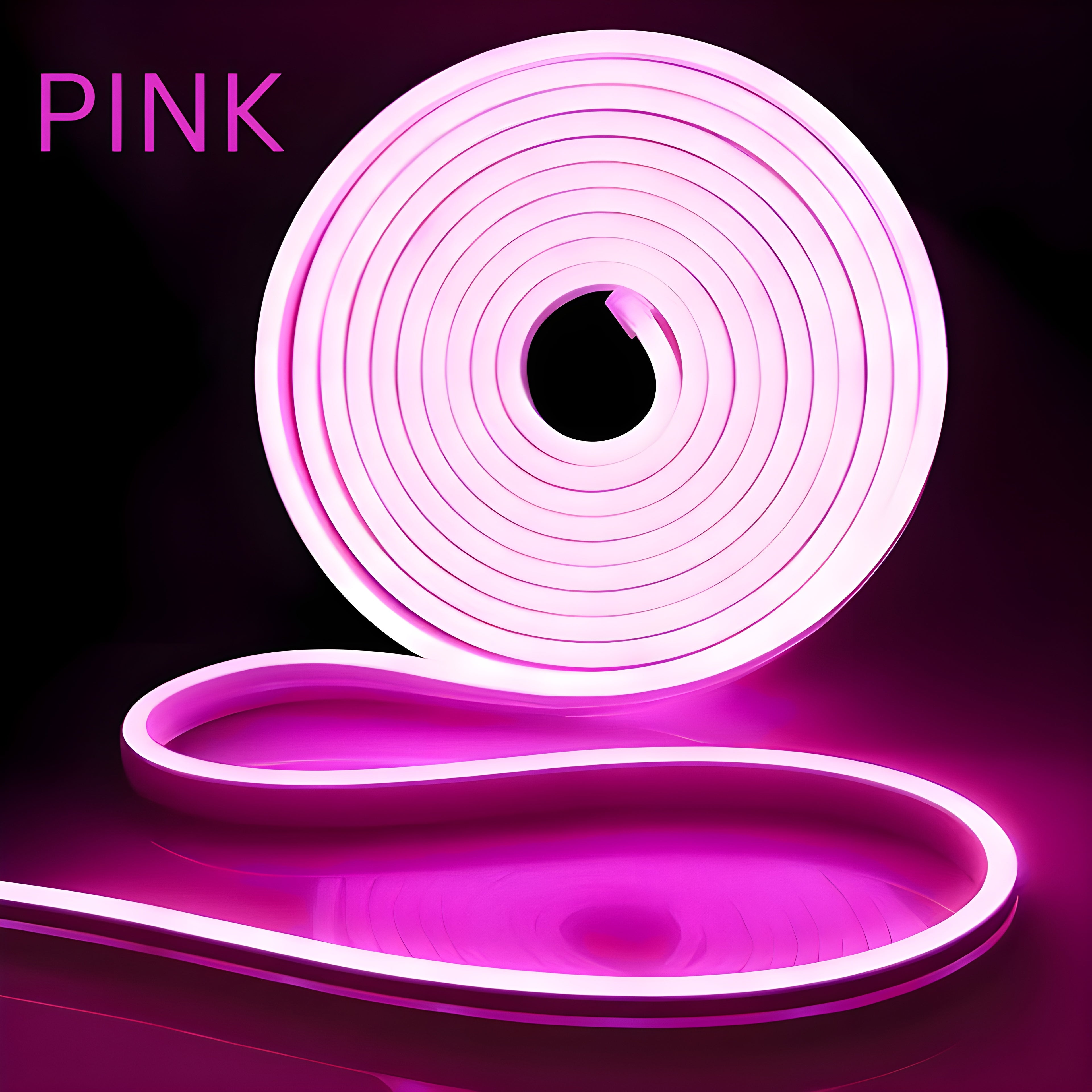 5 Meter Neon LED Strip with 12V Adapter – Waterproof, Flexible, Cuttable Rope Light for Indoor & Outdoor Wall Decoration, Custom Name Sign Lighting