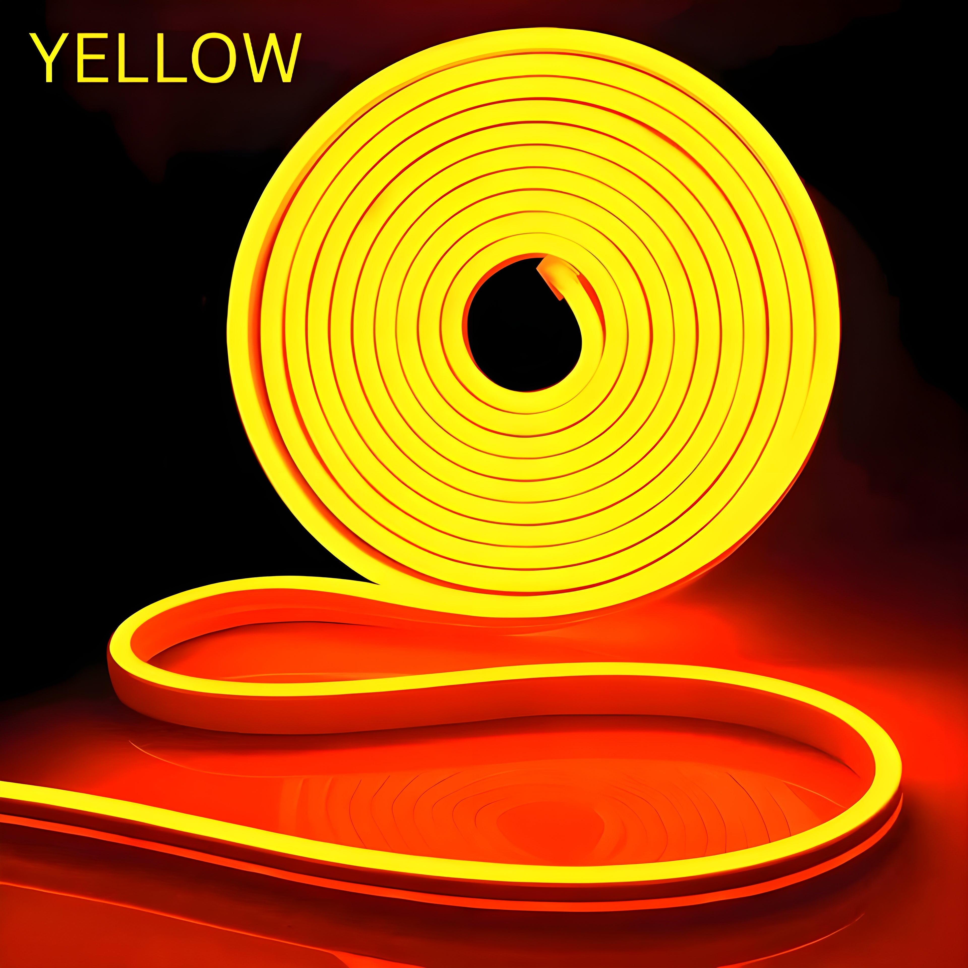 5 Meter Neon LED Strip with 12V Adapter – Waterproof, Flexible, Cuttable Rope Light for Indoor & Outdoor Wall Decoration, Custom Name Sign Lighting