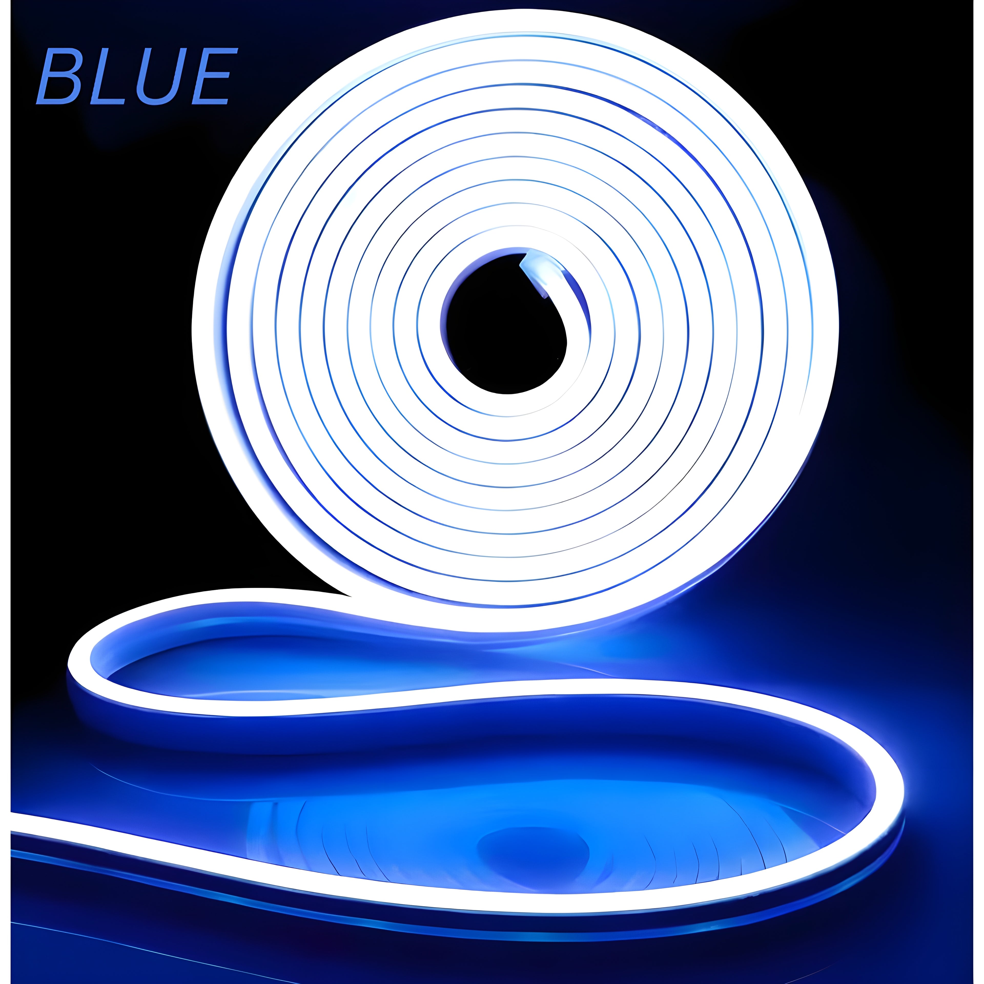 5 Meter Neon LED Strip with 12V Adapter – Waterproof, Flexible, Cuttable Rope Light for Indoor & Outdoor Wall Decoration, Custom Name Sign Lighting
