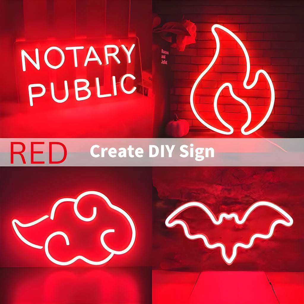 5 Meter Neon LED Strip with 12V Adapter – Waterproof, Flexible, Cuttable Rope Light for Indoor & Outdoor Wall Decoration, Custom Name Sign Lighting