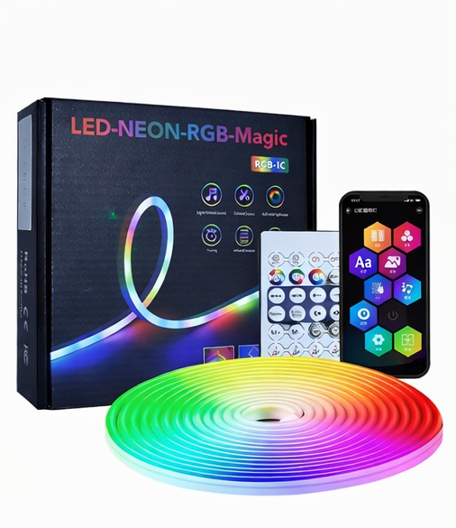 Multi Color Neon Lights with Remote | Flexible LED Neon Strip for Home, Bedroom, Party, Festival, Wedding & Decorative Lighting (Pack of 1)