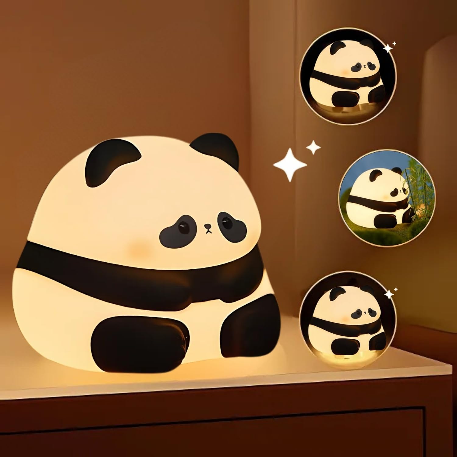 Duck LED Night Light for Kids | Touch Sensor 7-Color Changing Silicone Dodo Lamp | USB Rechargeable Baby Bedroom Night Lamp & Gift (Duck-Multi)