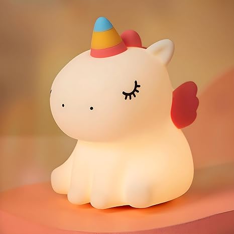 Duck LED Night Light for Kids | Touch Sensor 7-Color Changing Silicone Dodo Lamp | USB Rechargeable Baby Bedroom Night Lamp & Gift (Duck-Multi)