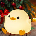 Duck LED Night Light for Kids | Touch Sensor 7-Color Changing Silicone Dodo Lamp | USB Rechargeable Baby Bedroom Night Lamp & Gift (Duck-Multi)
