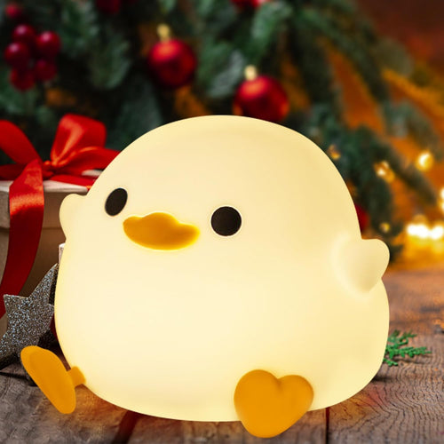Duck LED Night Light for Kids | Touch Sensor 7-Color Changing Silicone Dodo Lamp | USB Rechargeable Baby Bedroom Night Lamp & Gift (Duck-Multi)
